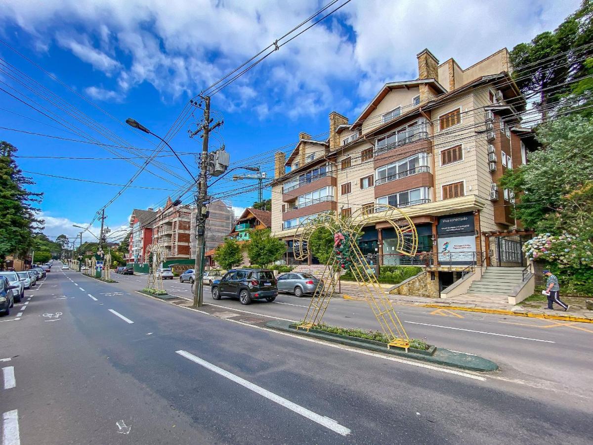 Flores Da Montanha 103B - Apto Borges De Medeiros Gramado 600 Metros Rua Coberta Bagian luar foto